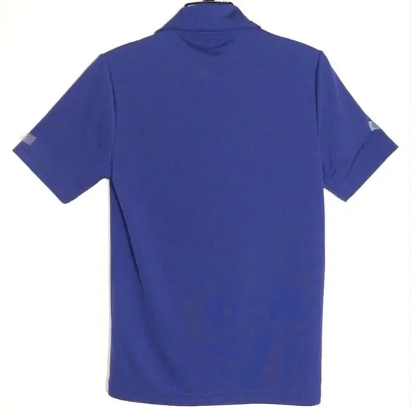 Alo Women's Yoga Active Gym Golf Performance Polo Shirt Royal Blue Size XS EUC - Picture 4 of 8